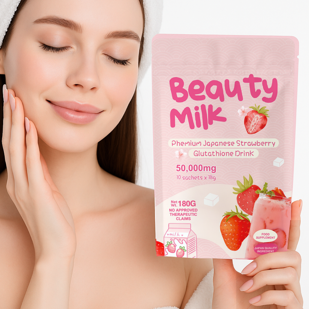 Japanese Glutathione Beauty Strawberry Milk - 10 sachets Ejalo Japanese Glutathione Beauty Strawberry Milk - 10 sachets Ejalo